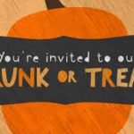 You are invited to our trunk or treat event