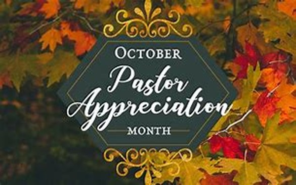 October is Pastor Appreciation Month