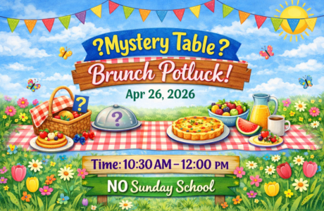 Mystery Table Brunch Potluck. Apr 26, 2026