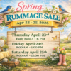 Spring Rummage Sale. Apr 23 - 25, 2026