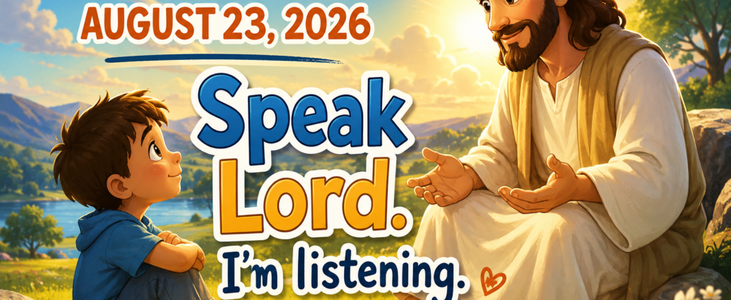 Speak Lord